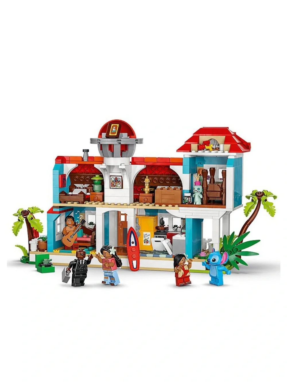 LEGO Disney Stitch Ohana Beach House - Blue & Red